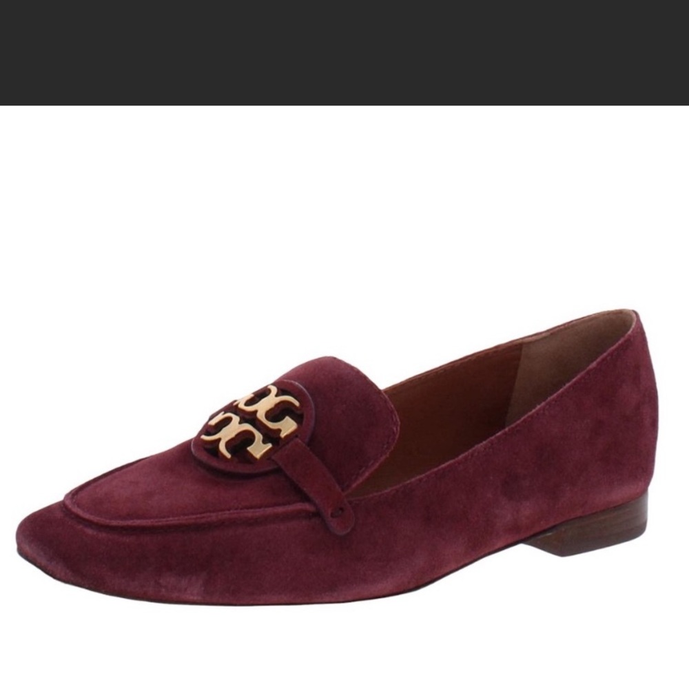 Tory Burch royal burgundy suede loafers, size 7.5